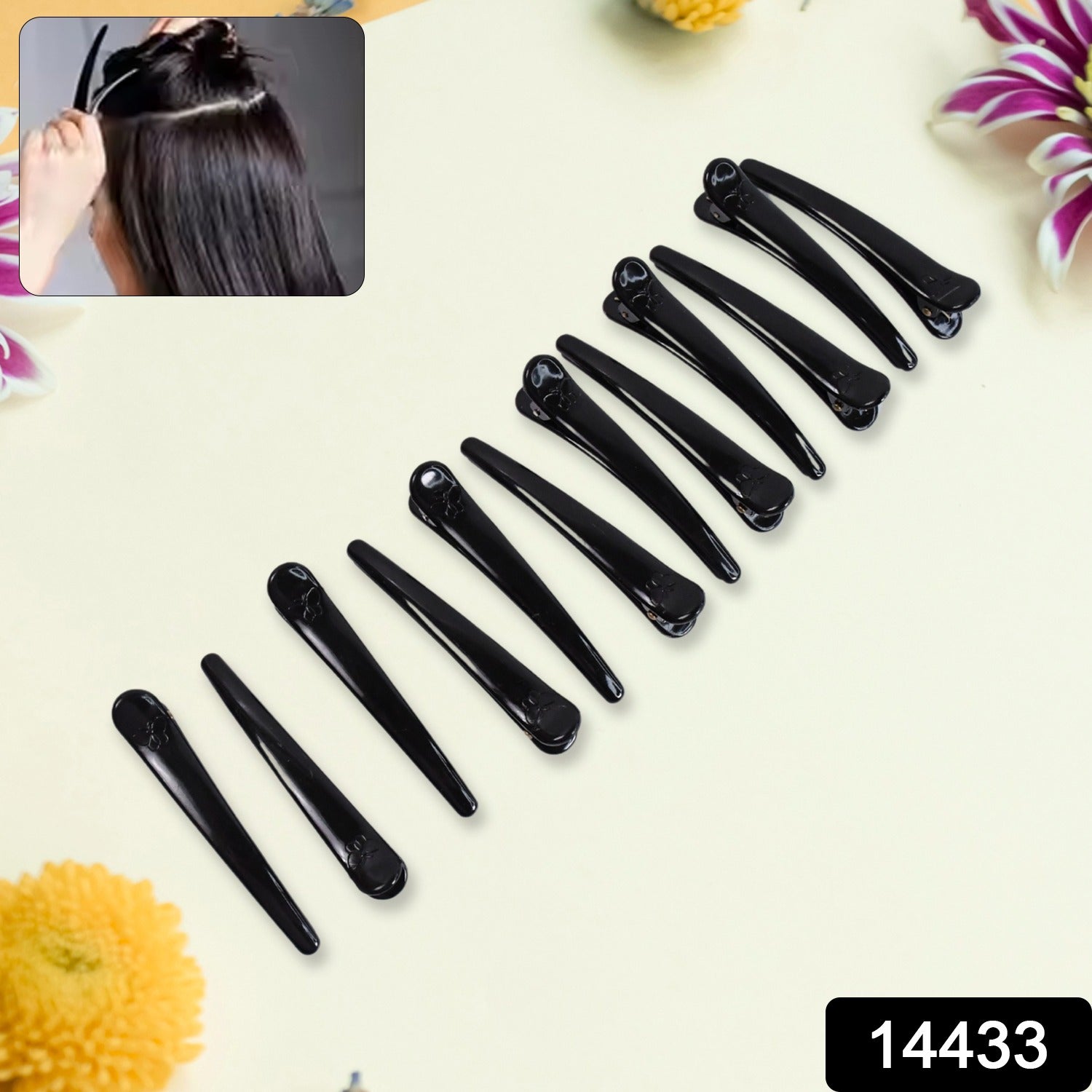 Hair Clips for Styling (12 Pc)