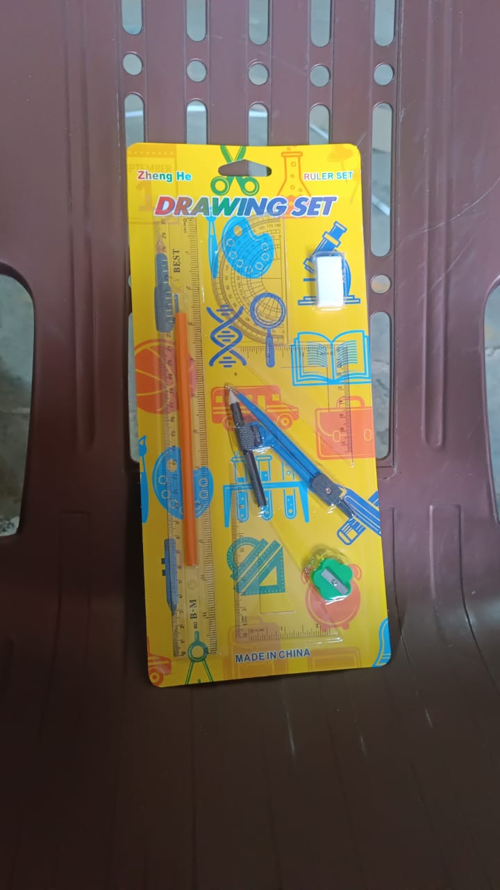 9 in 1 Stationery Set for School Student Office, Draft Rulers - Bhavnagar Deodap