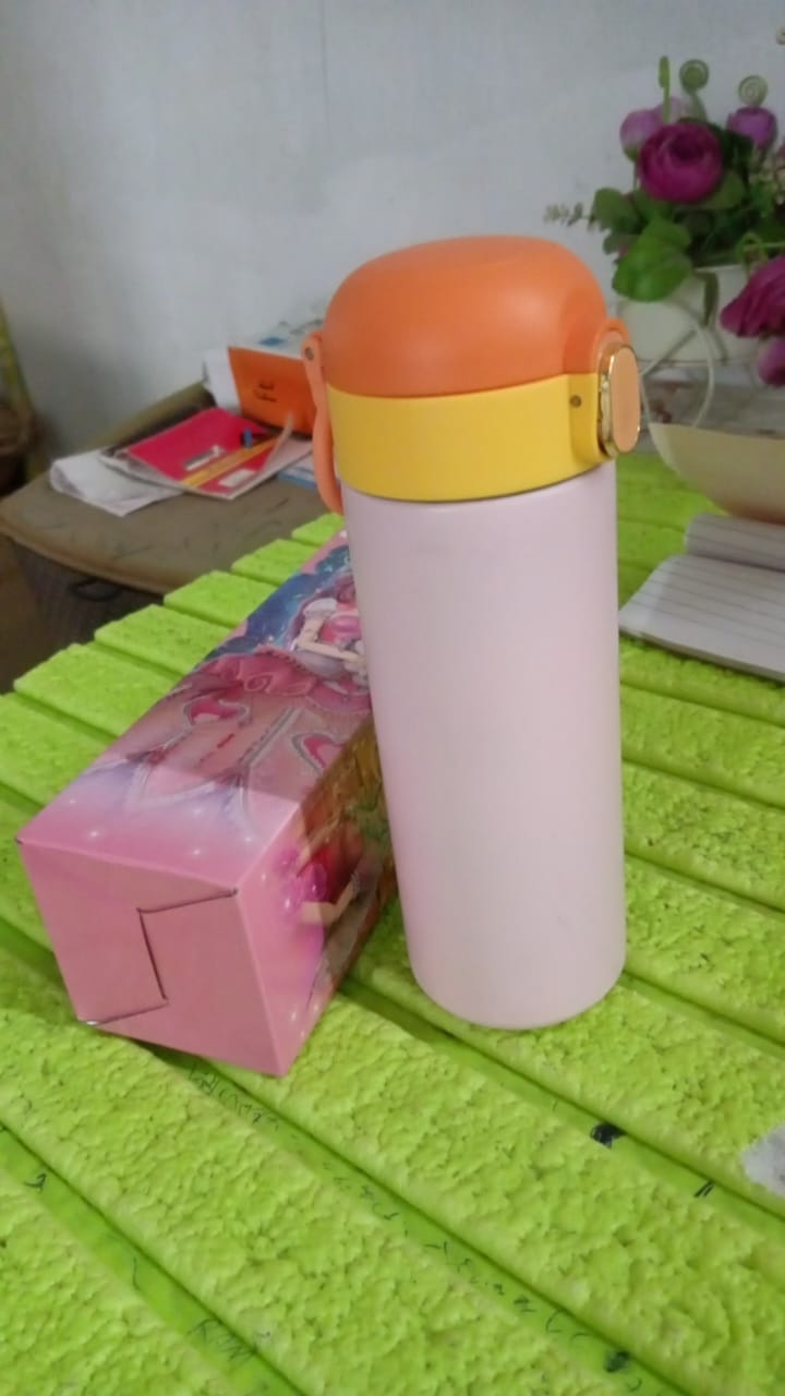 Double walled Stainless Steel Water Bottle (420 ML Approx) - Bhavnagar Deodap