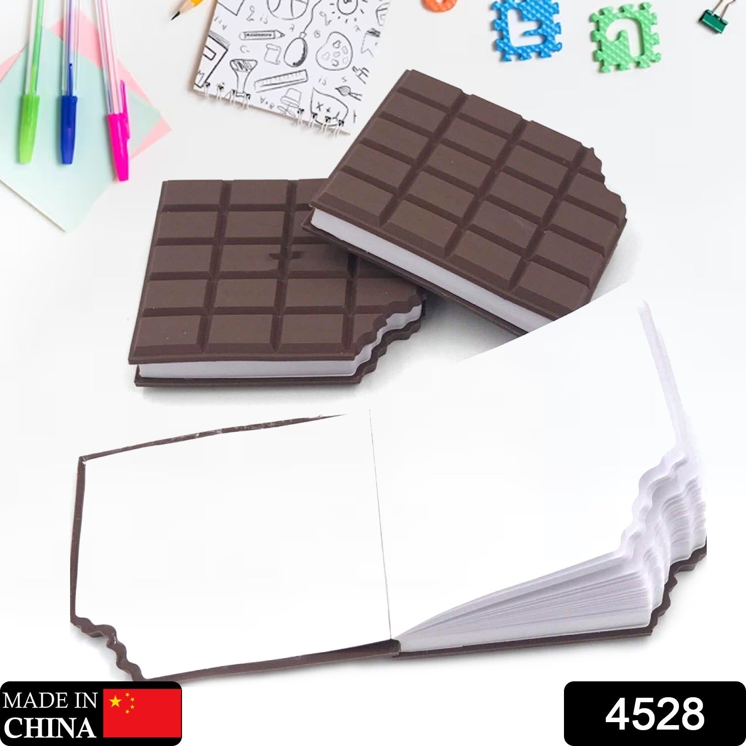 Small Chocolate Scented Diary Memo Notebook in Rectangular Chocolate Bite Shape with Original Chocolate Smell Personal Pocket Diary, Dairy book with Plain Pages for Kids - Bhavnagar Deodap