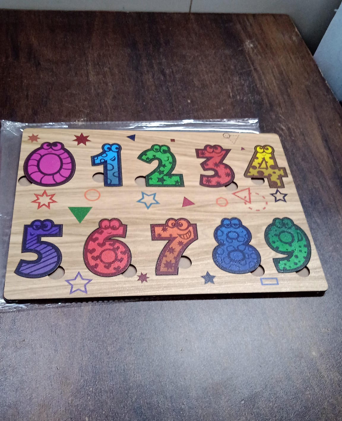 Wooden Number Puzzle Learning Educational Board (1 Set / 28×20 Cm) - Bhavnagar Deodap