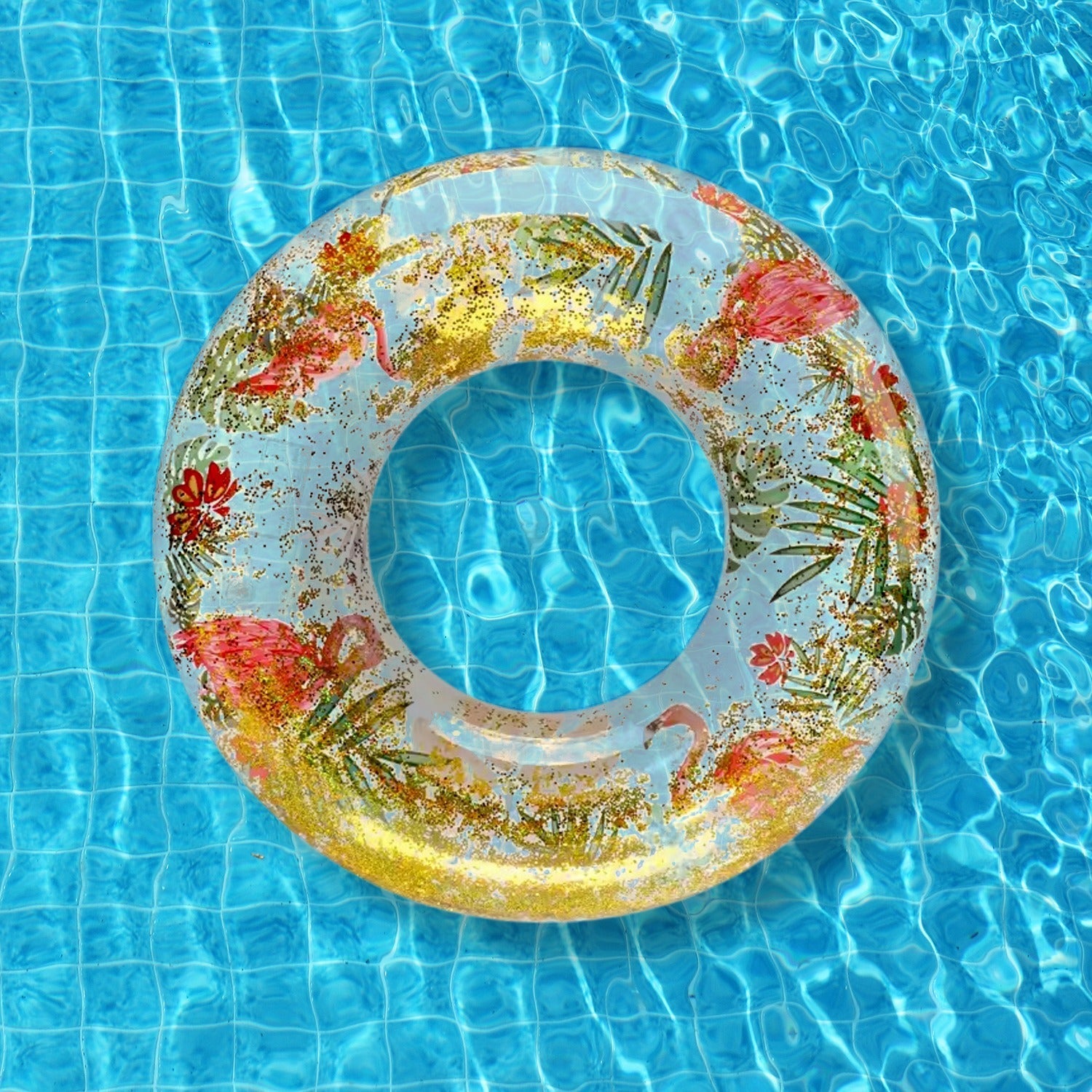 Swim Ring, For children, Conveniently Portable, Feathers, Swimming Ring, For Water Play, For Beaches, Swimming, Summer Vacation, Outdoor Swimming Beach children Pool Water Fun Toys (1 Pc) - Bhavnagar Deodap