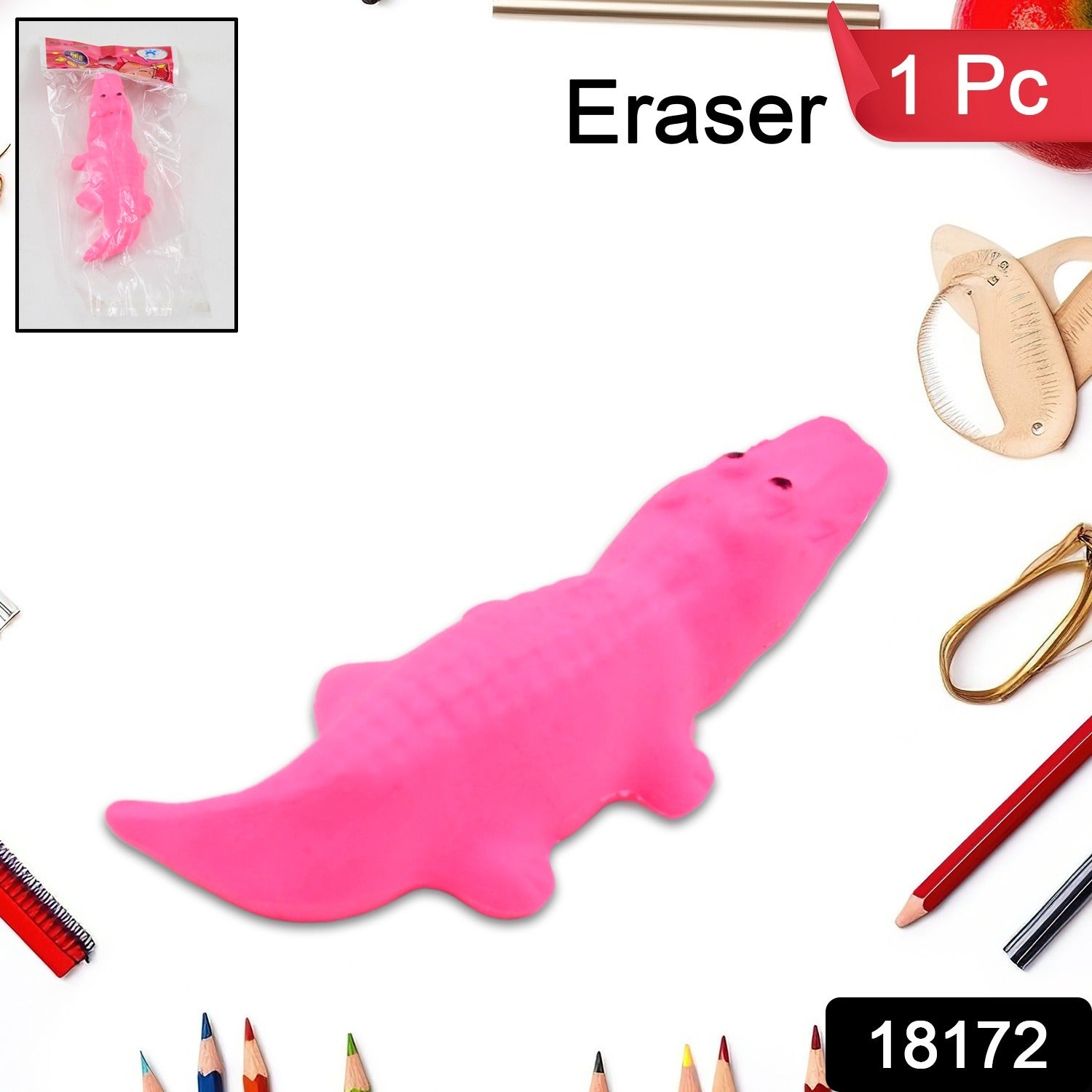 Animal Design Eraser (1 Pc / Mix Design) - Bhavnagar Deodap