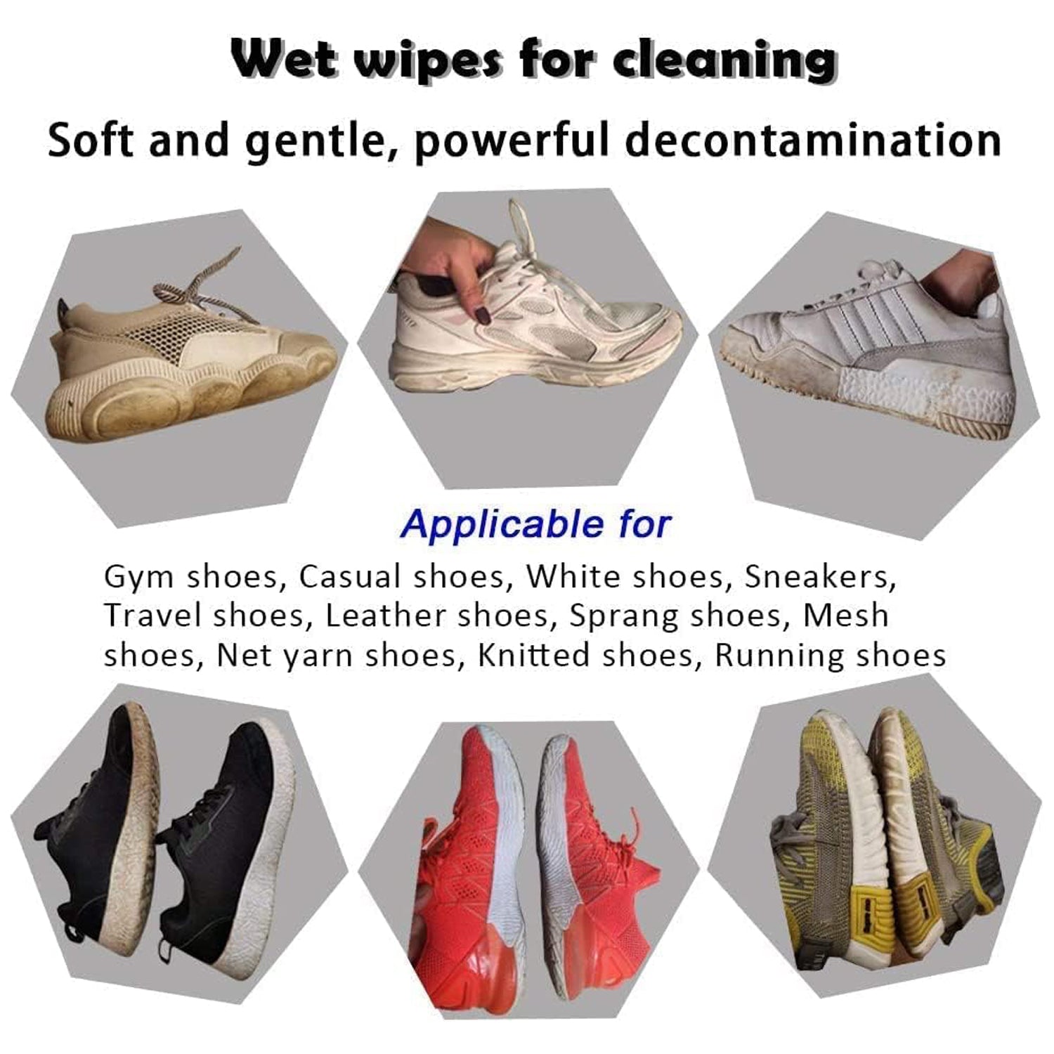 Shoe Cleaning Wet Wipes (80 Pack) - Travel Friendly! - Bhavnagar Deodap