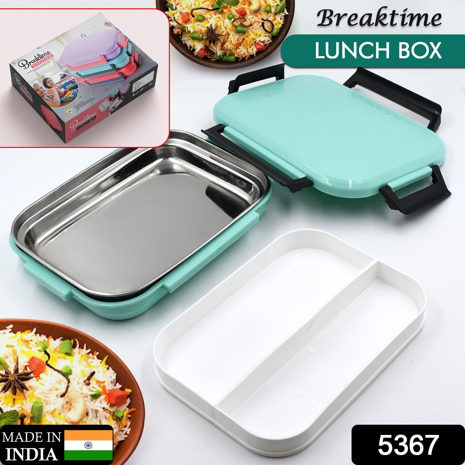 Leakproof Lunch Box Set: School & Outdoor Meals (Insulated) - Bhavnagar Deodap