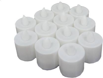 Festival Decorative - LED Tealight Candles (White, 24 Pcs) - Bhavnagar Deodap