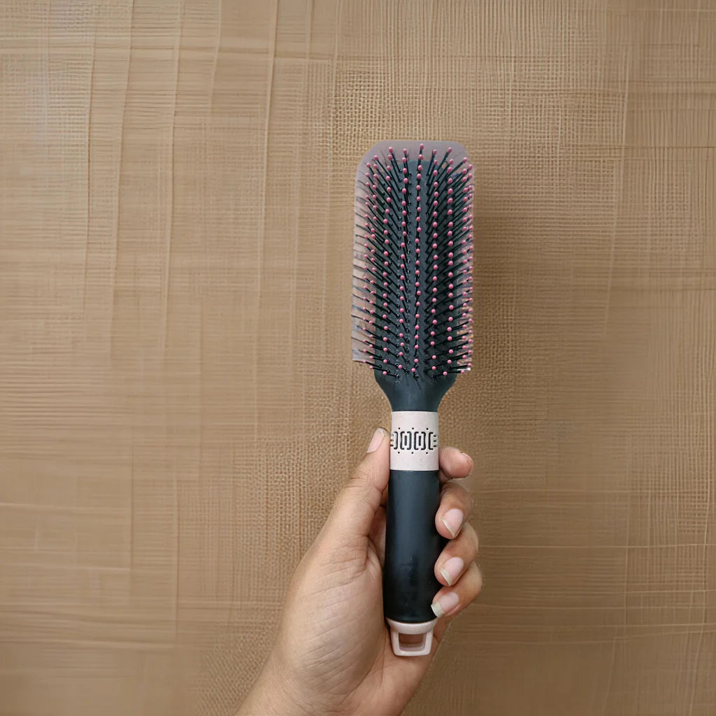 Classic Flat Hair Brush with Strong & flexible nylon bristles for - Bhavnagar Deodap
