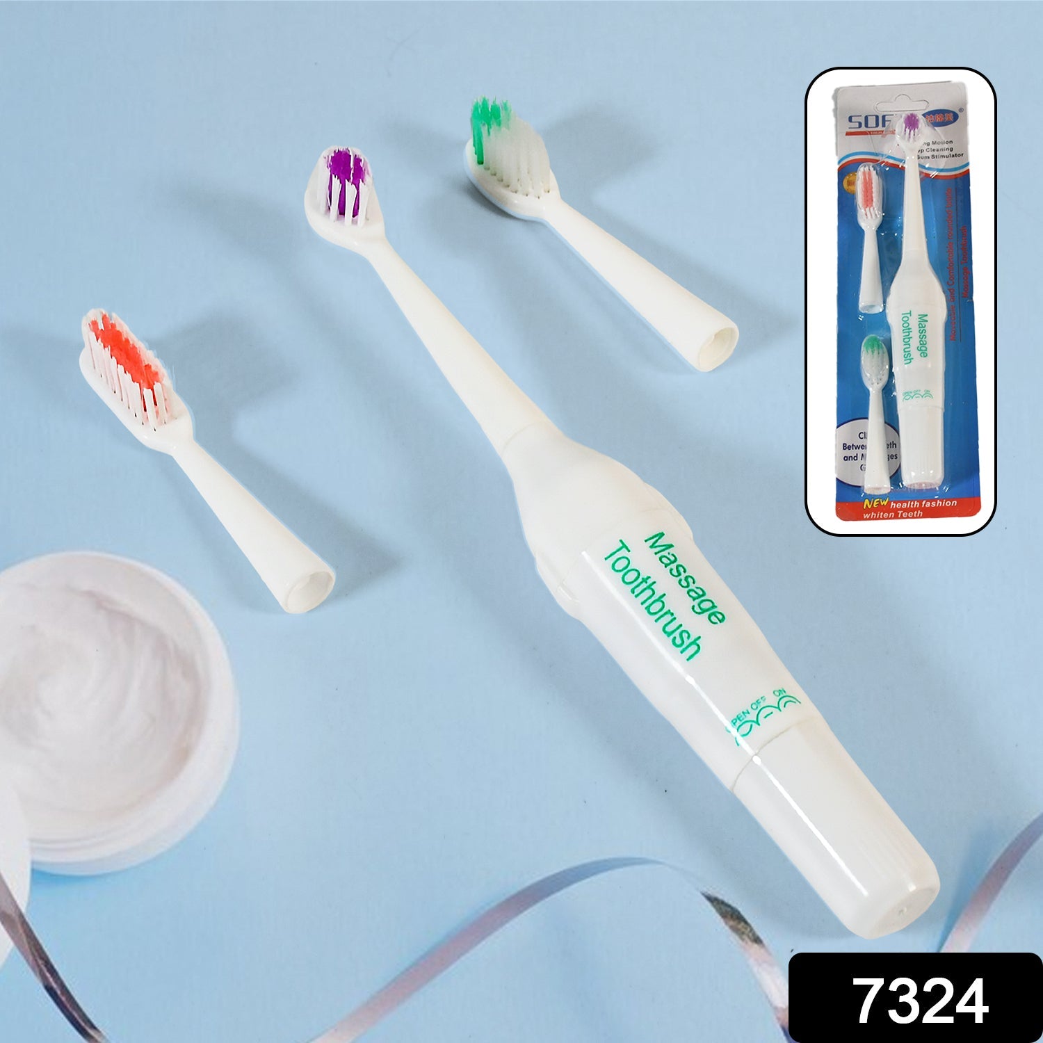 ELECTRIC TOOTHBRUSH FOR ADULTS AND TEENS, ELECTRIC TOOTHBRUSH BATTERY OPERATED DEEP CLEANSING TOOTHBRUSH (Battery Not included) - Bhavnagar Deodap