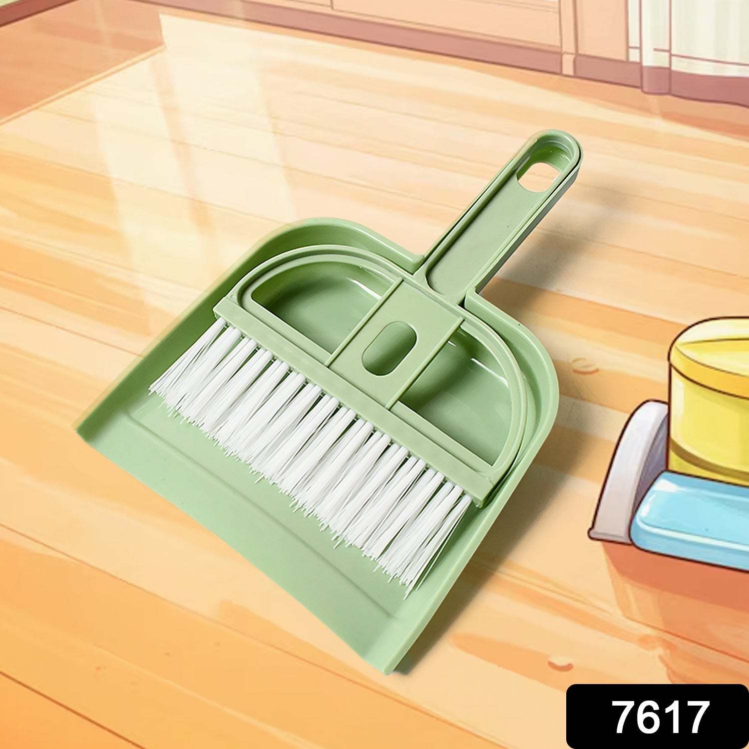 Mini Dustpan Supdi with Brush Broom Set for Multipurpose Cleaning - Bhavnagar Deodap