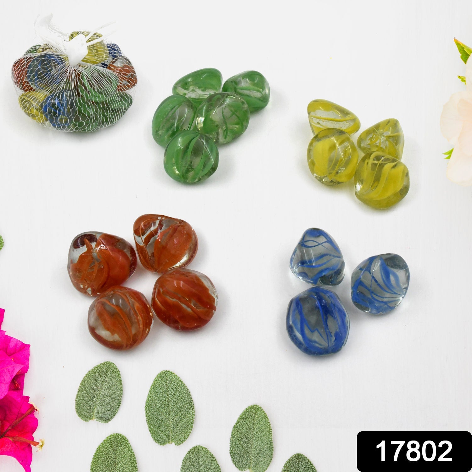 Multi-Color Decorative Stone for Garden / Lawn / Aquarium Fish Tank Gravel / Flower Pots Decoration Pebbles for Fish Bowl & All Purpose Attractive Stone Set - Bhavnagar Deodap