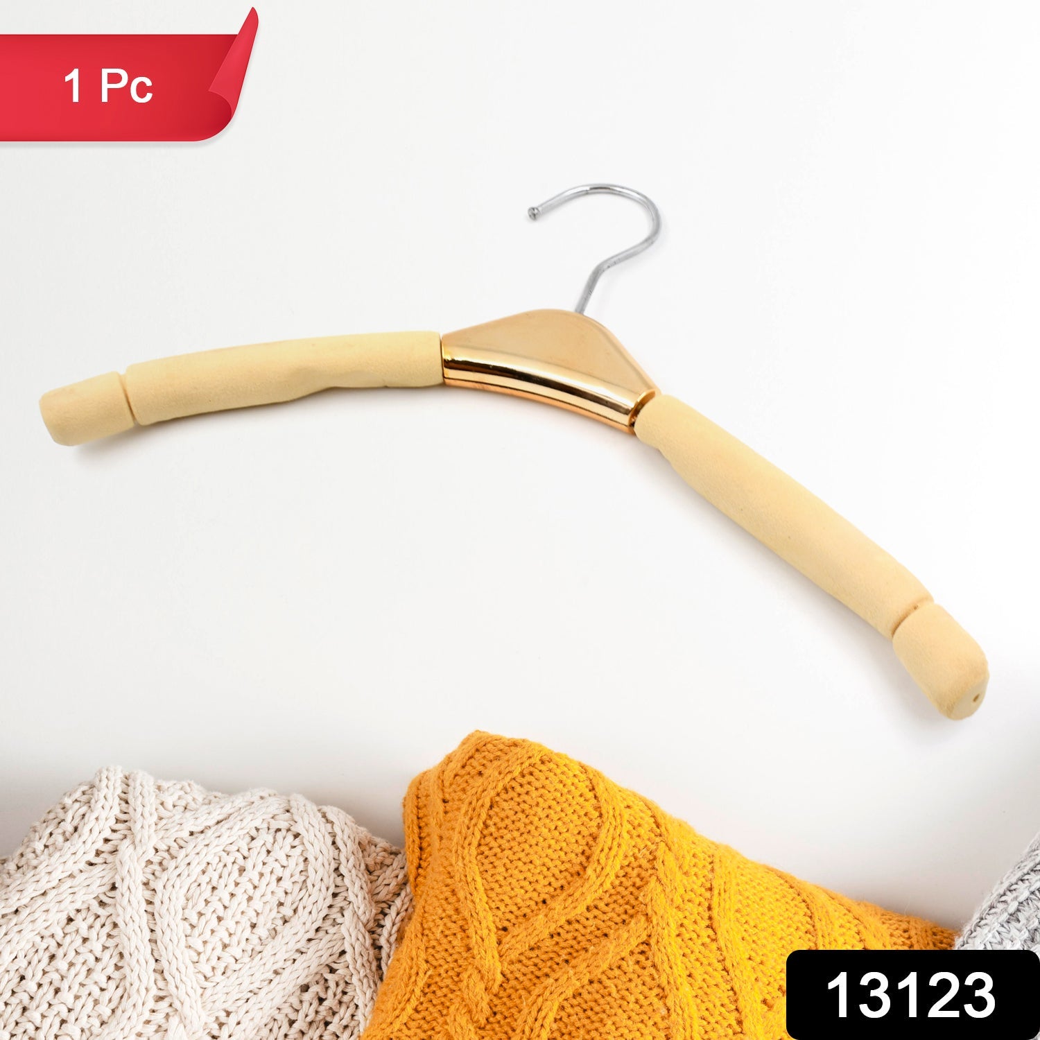 Solid Sponge Hanger Non-Slip Hanger Home No Trace Clothes Hanging Pants Clip Clothing Store Hangers, Clothes Hanger for Closet Wedding Dress Women, Men, Children Clothing - Bhavnagar Deodap