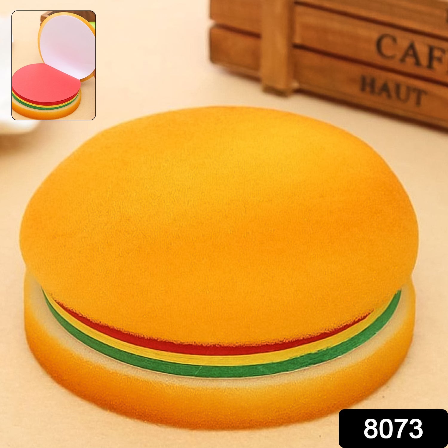 Burger Shaped Note  /  Sticky Notes  /  Memo Notes, Unique Mini Notes (Multicolor) - Bhavnagar Deodap