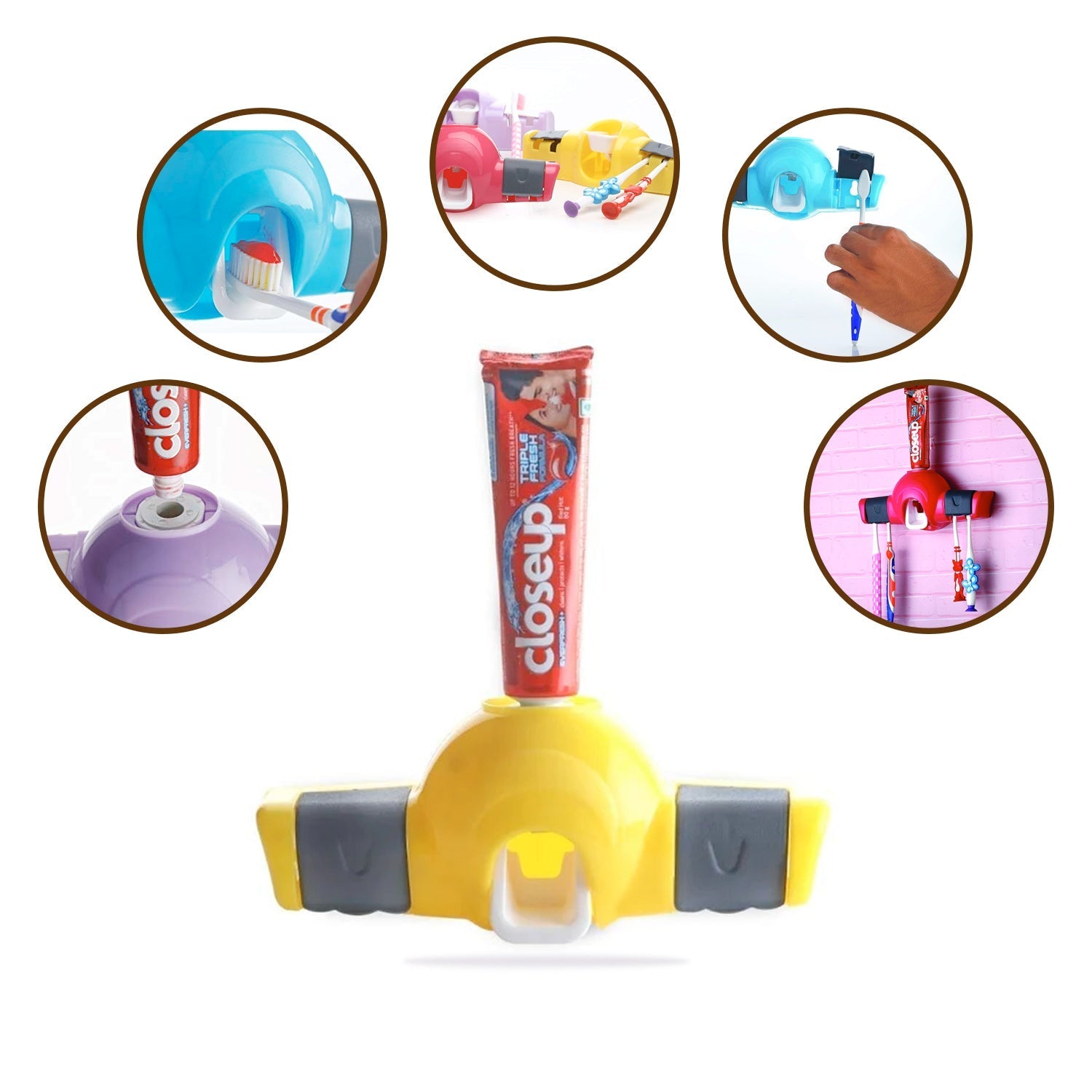 Automatic Push Toothpaste Squeezer Dispenser - Bhavnagar Deodap