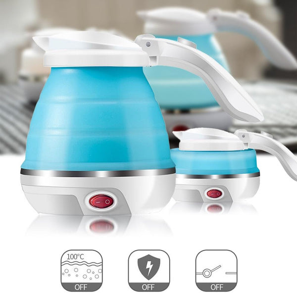 Silicone Foldable Collapsible Electric Water Kettle Camping Boiler - Bhavnagar Deodap